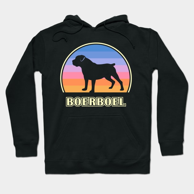 Boerboel Vintage Sunset Dog Hoodie by millersye